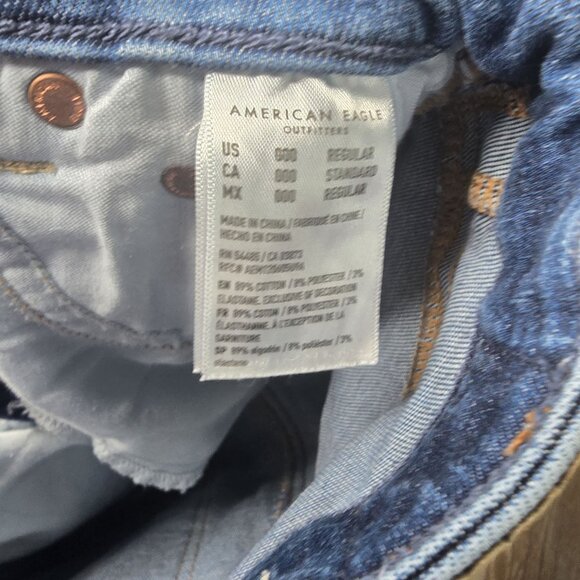 American Eagle Womens Super Hi-Rise Jegging Jeans Size 0 Regular Blue - Picture 5 of 7